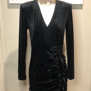 Zara velvet bling dress